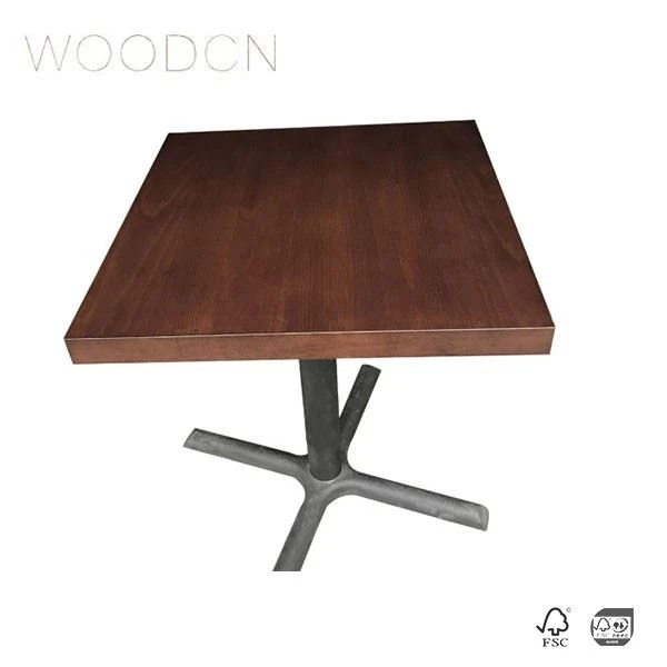 Beech Wood Veneer Dining Table For Restaurant